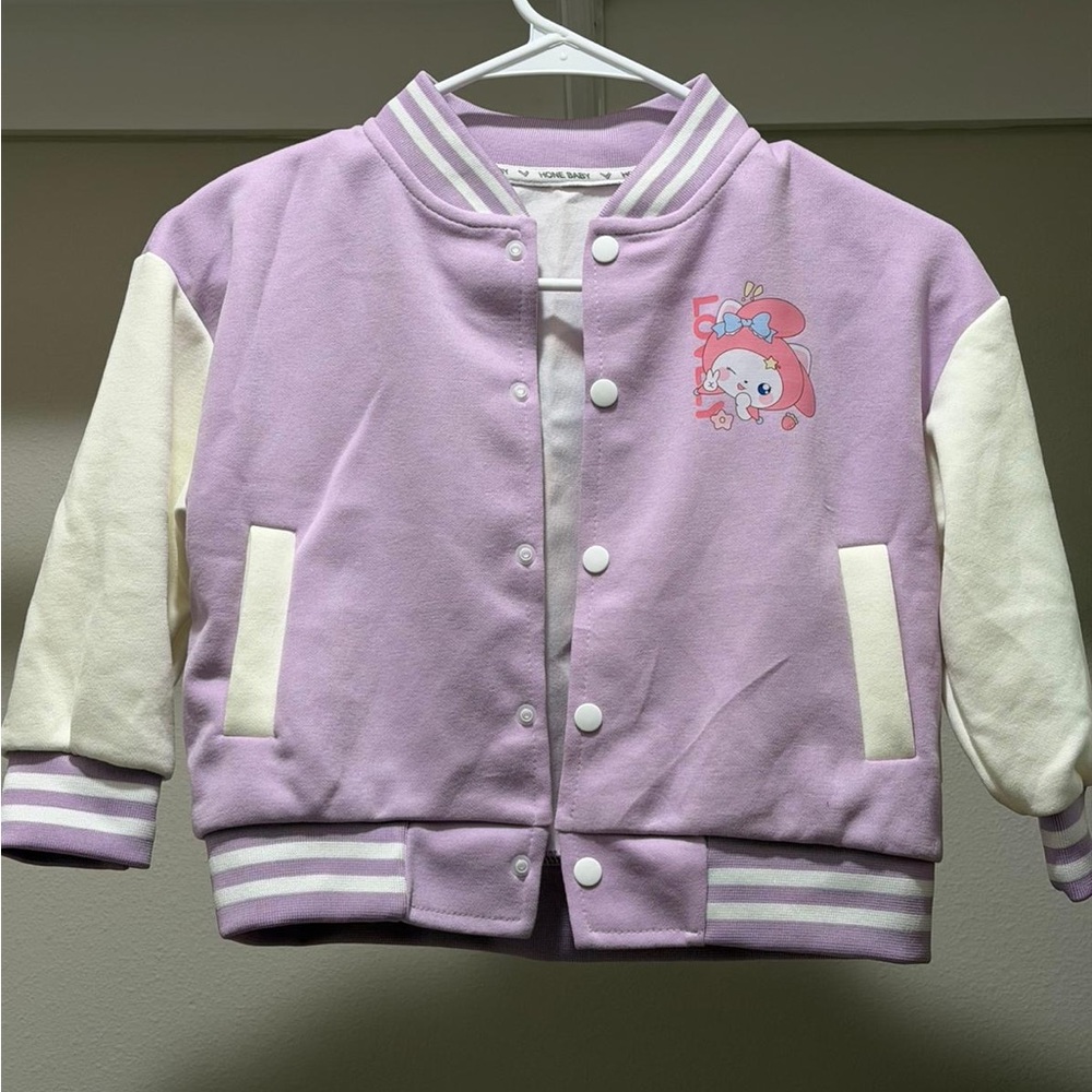 Kids Purple and Cream Jacket